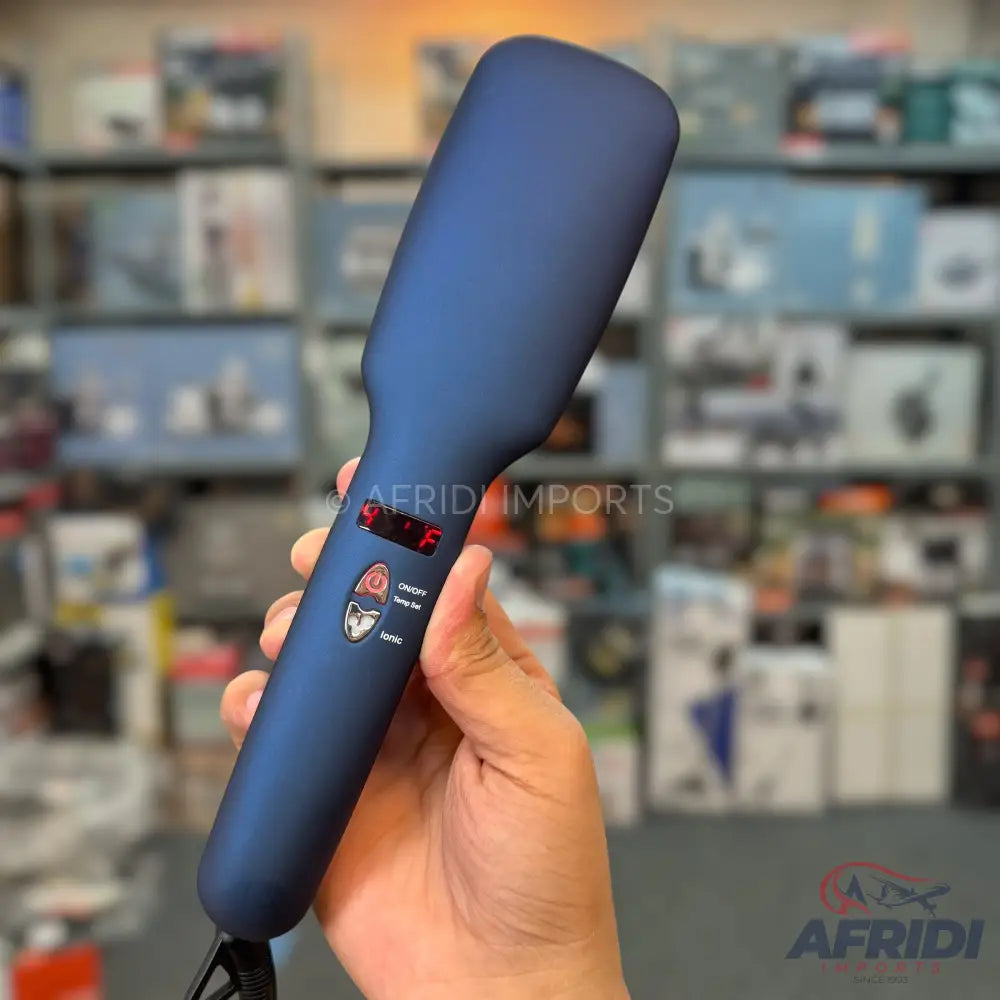 2-in-1 Ionic Hair Straightener Brush