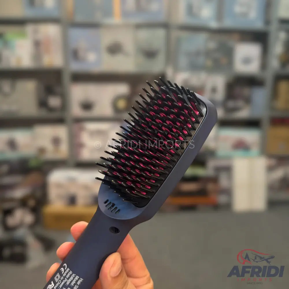 2-in-1 Ionic Hair Straightener Brush