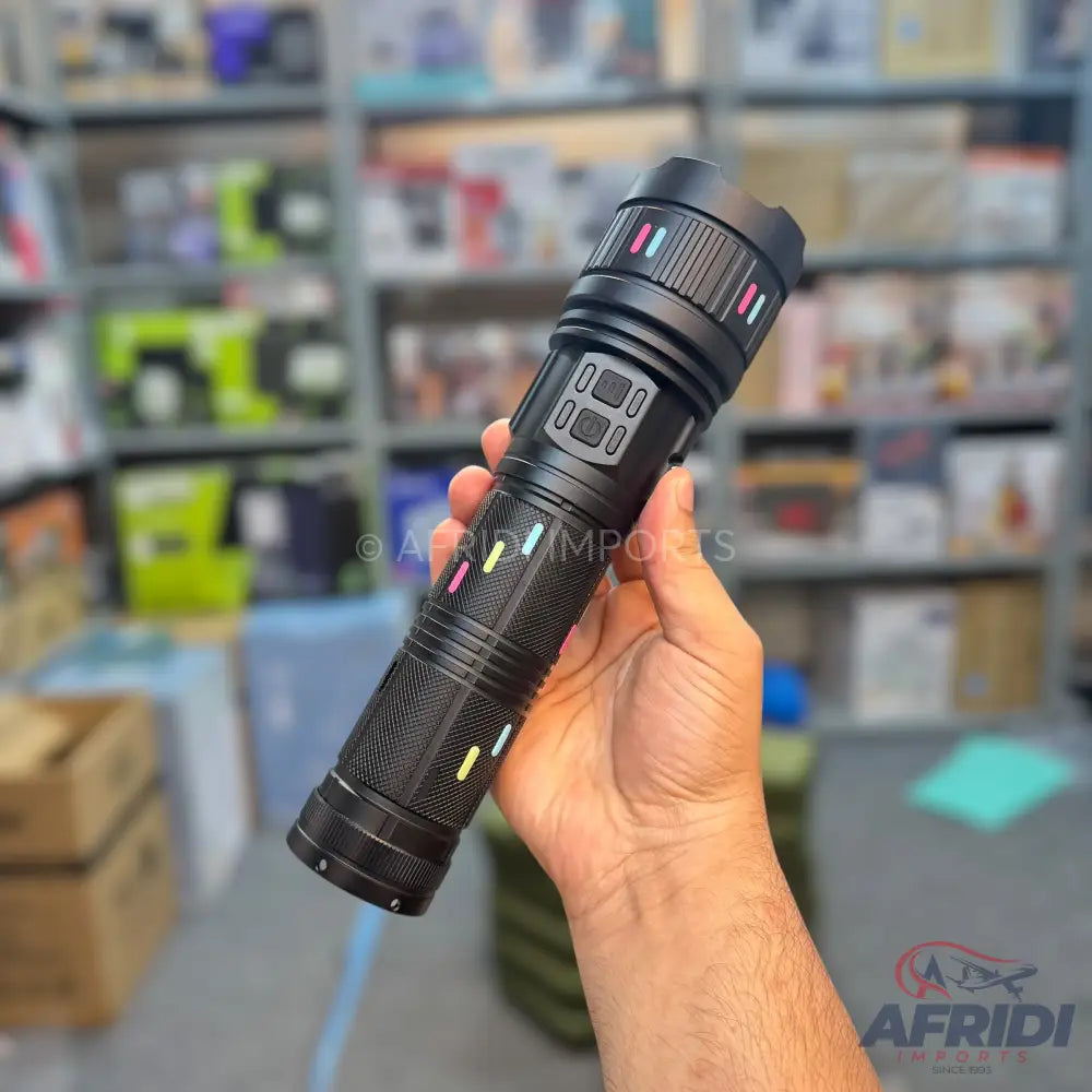 2KM Powerful Zooming Flashlight - UK Lot