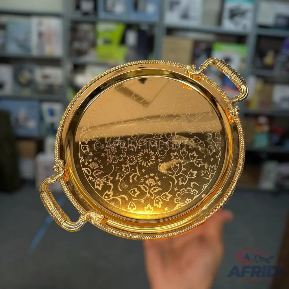 3 Piece Round Luxury Serving Trays