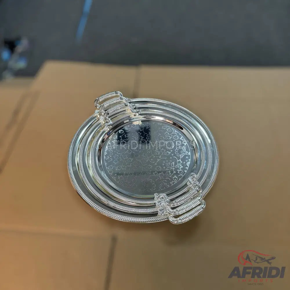 3 Piece Round Luxury Serving Trays