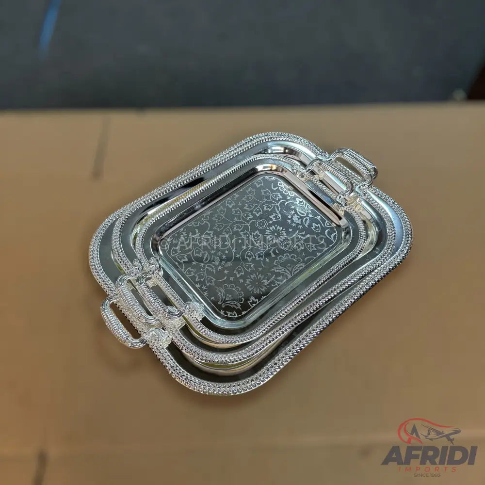 3 Piece Square Luxury Serving Trays