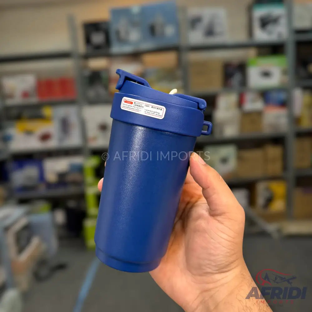 450ml White Red & Blue Tumbler