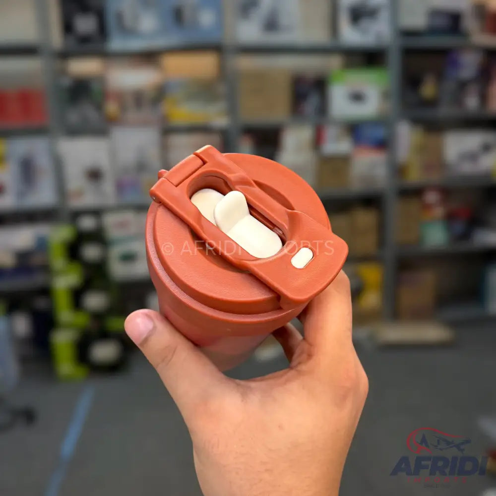 450ml White Red & Blue Tumbler