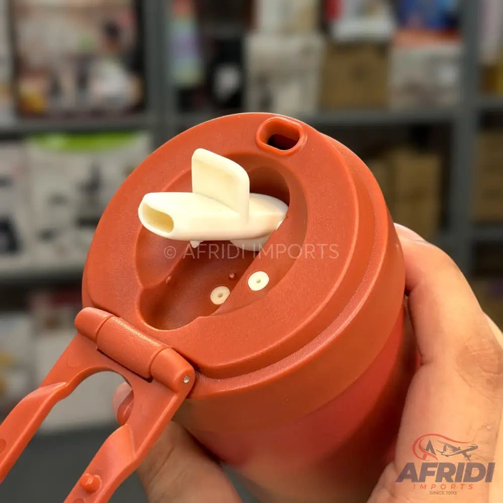 450ml White Red & Blue Tumbler