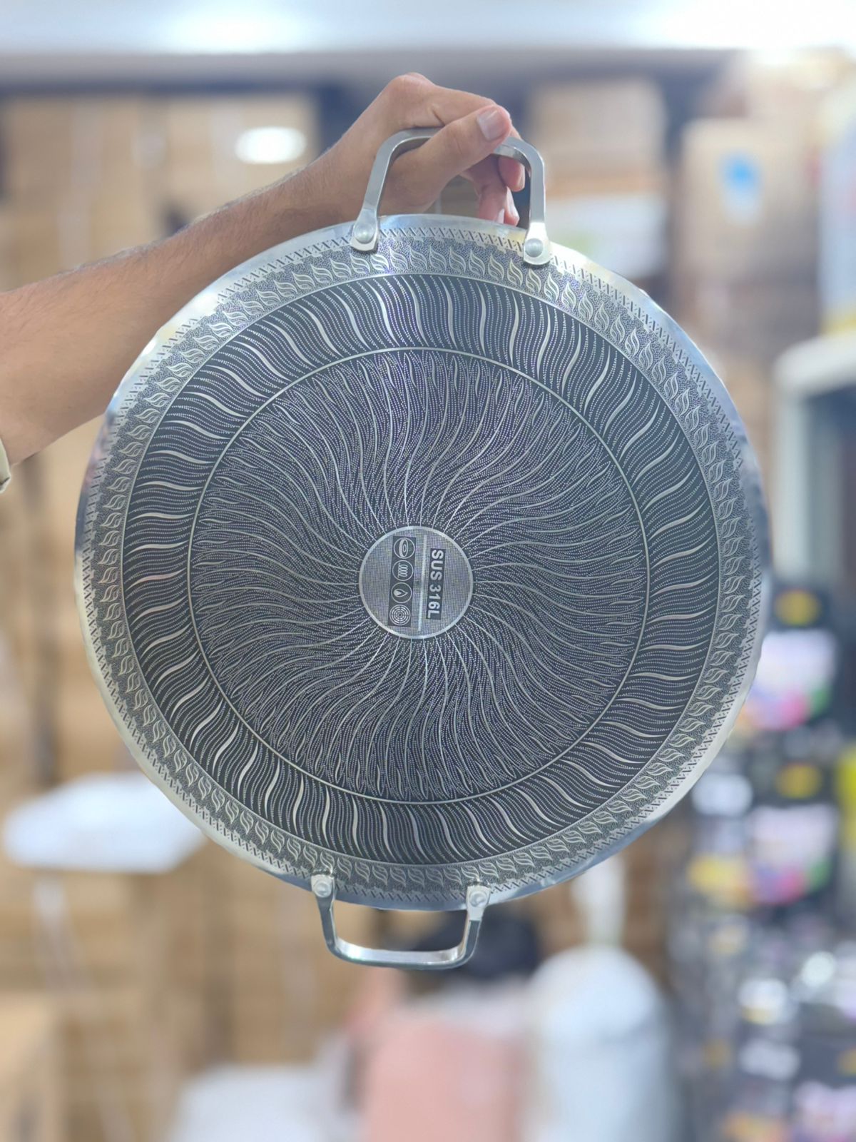 40 Cm Honeycomb Laser Crafted Tawa