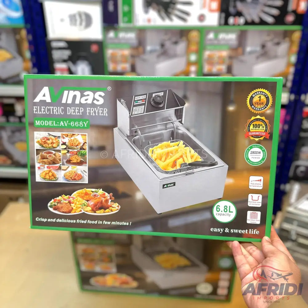 Avinas 6.8L Electric Deep Fryer - Lot Imported