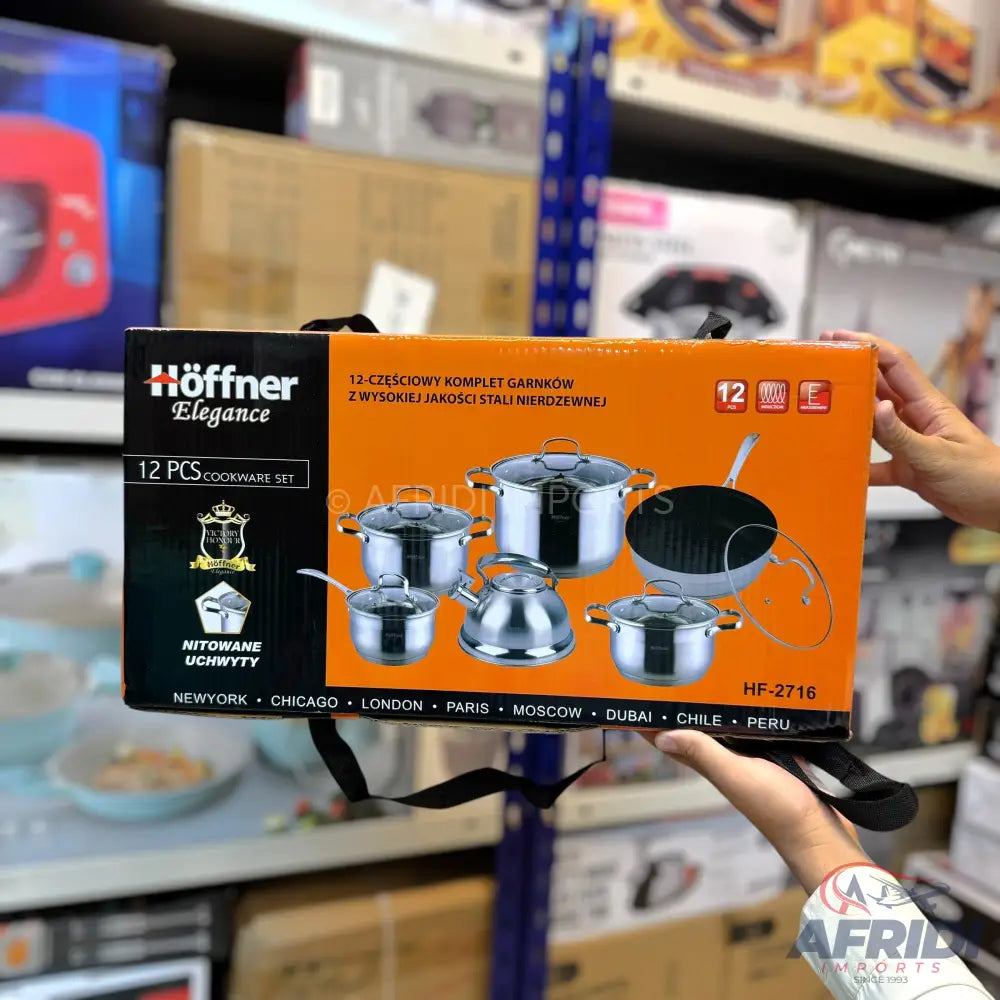 German Lot Imported Hoffner 12 Piece Cookware set with Kettle