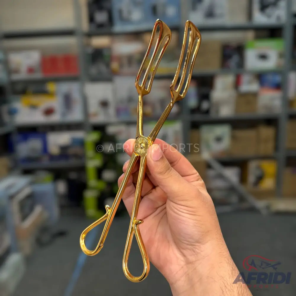 Golden Serving Tongs
