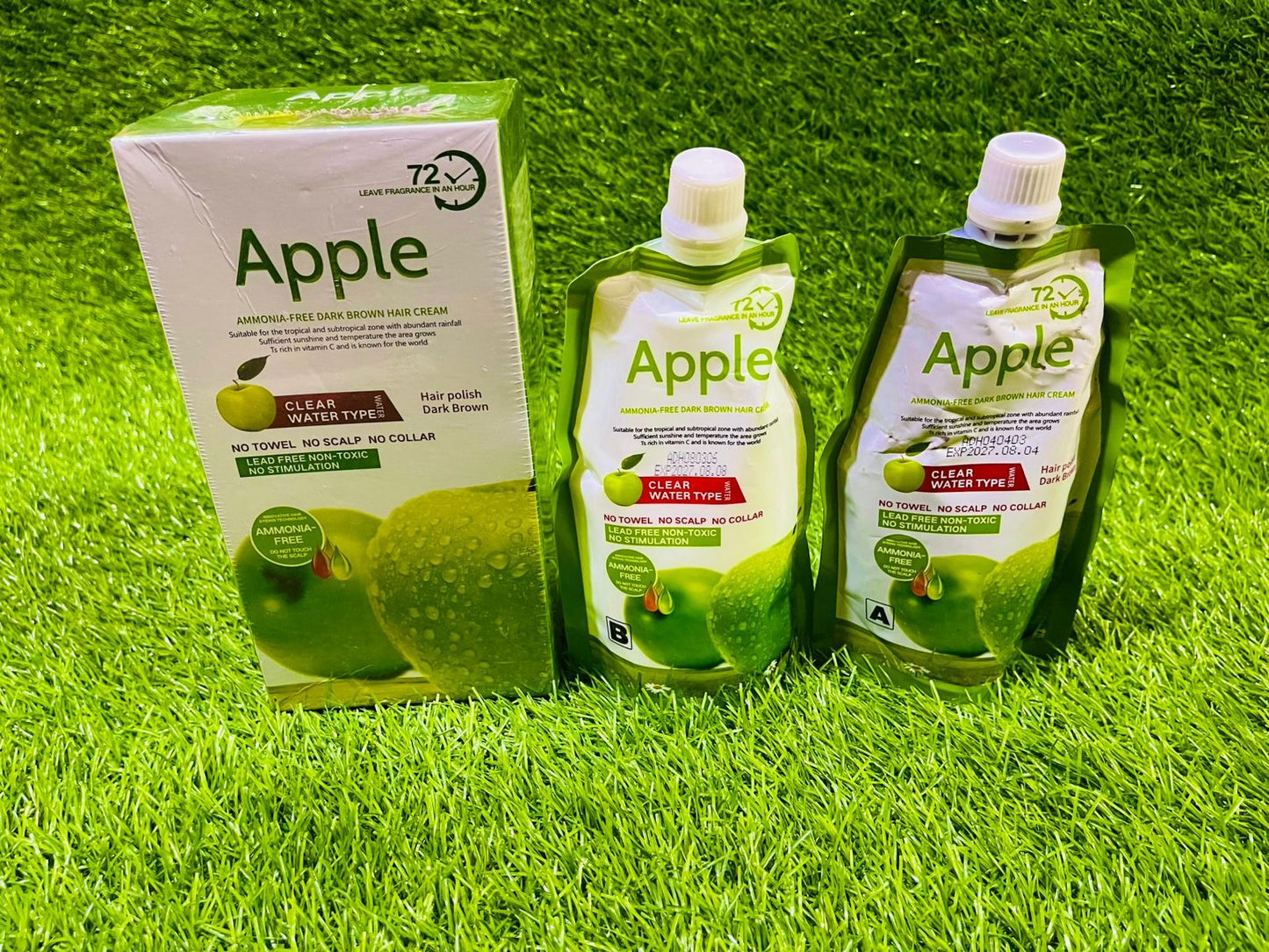 100% Original Apple Hair Color (Dark Brown & Black)