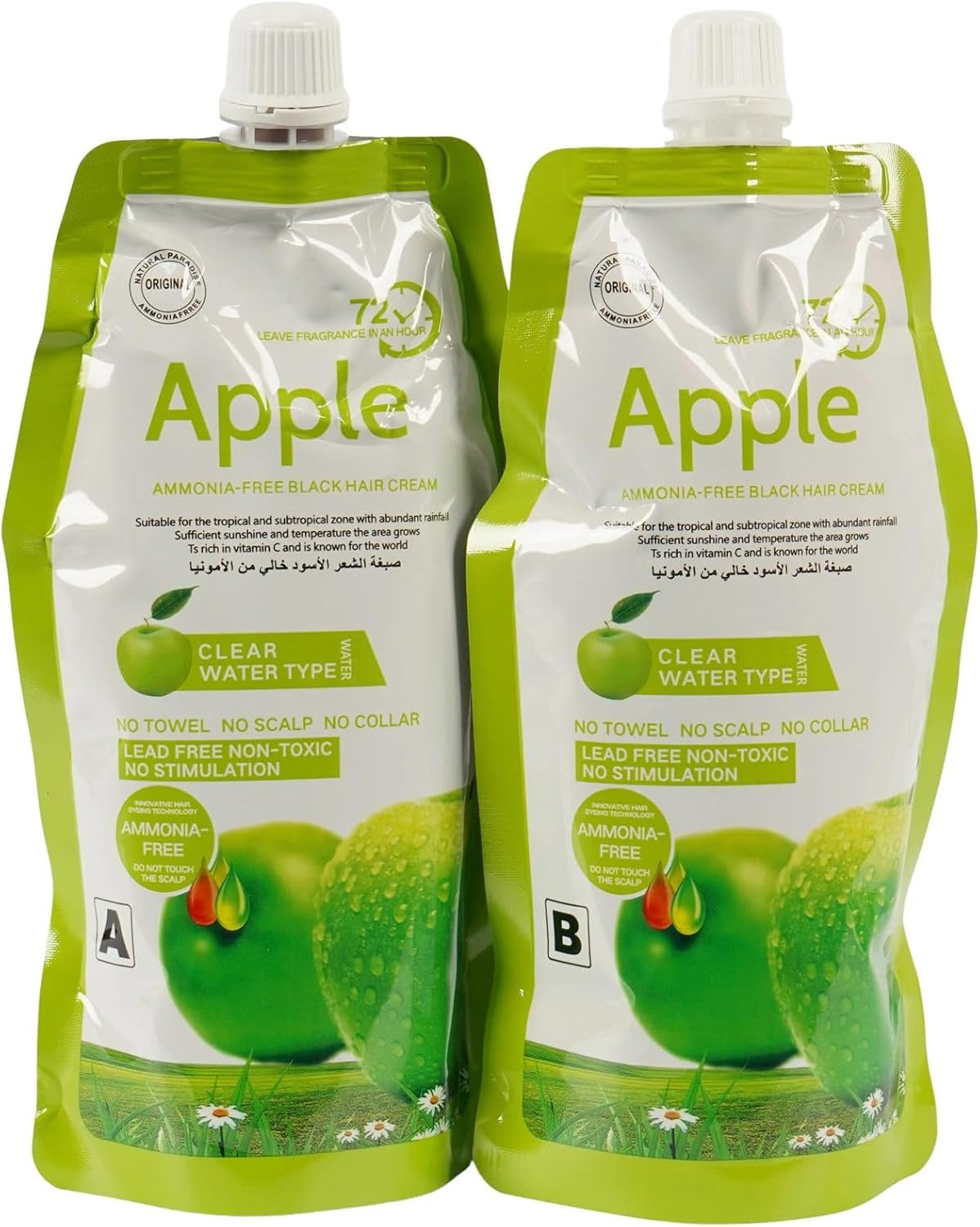 100% Original Apple Hair Color (Dark Brown & Black)