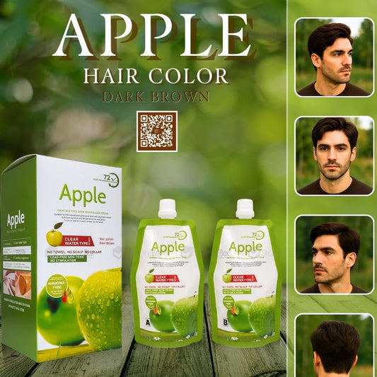100% Original Apple Hair Color (Dark Brown & Black)