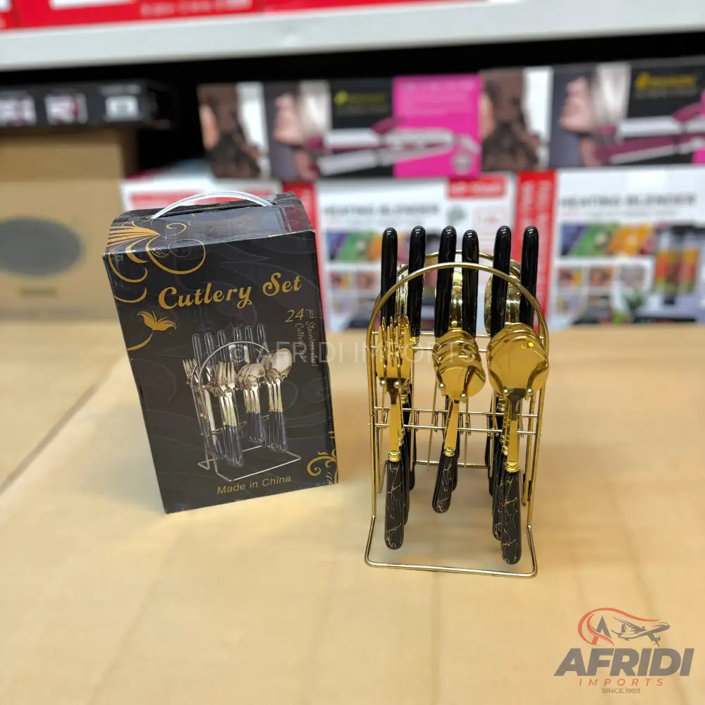 Lot Imported 24 Piece Cutlery Set 6 Person Set