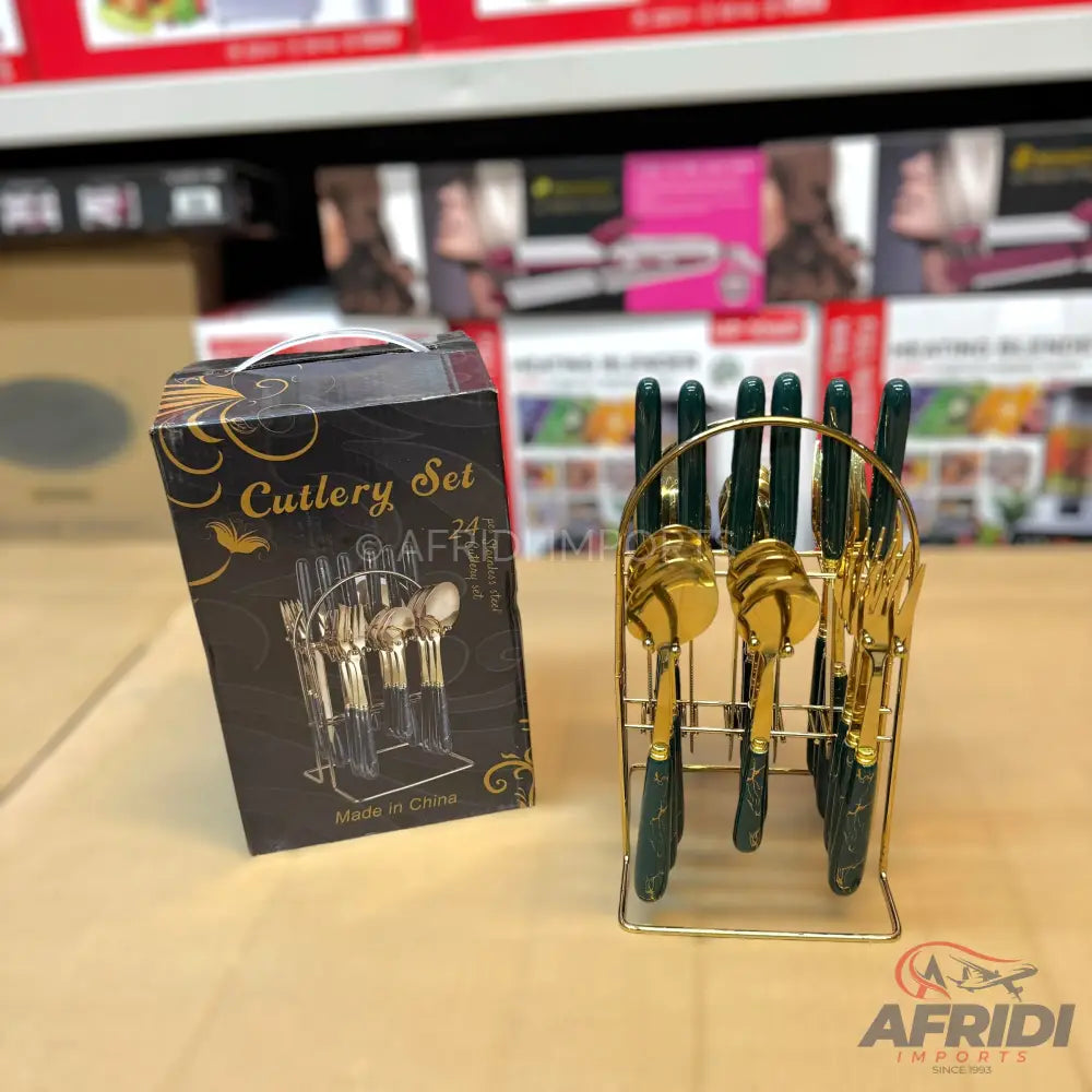 Lot Imported 24 Piece Cutlery Set 6 Person Set