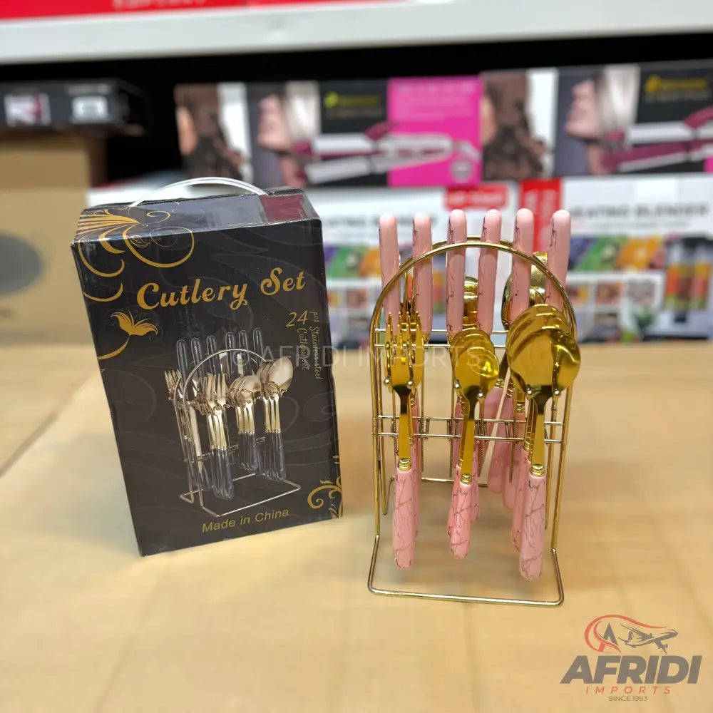 Lot Imported 24 Piece Cutlery Set 6 Person Set