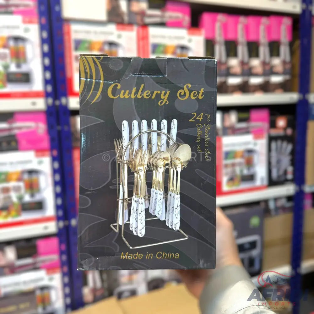 Lot Imported 24 Piece Cutlery Set 6 Person Set