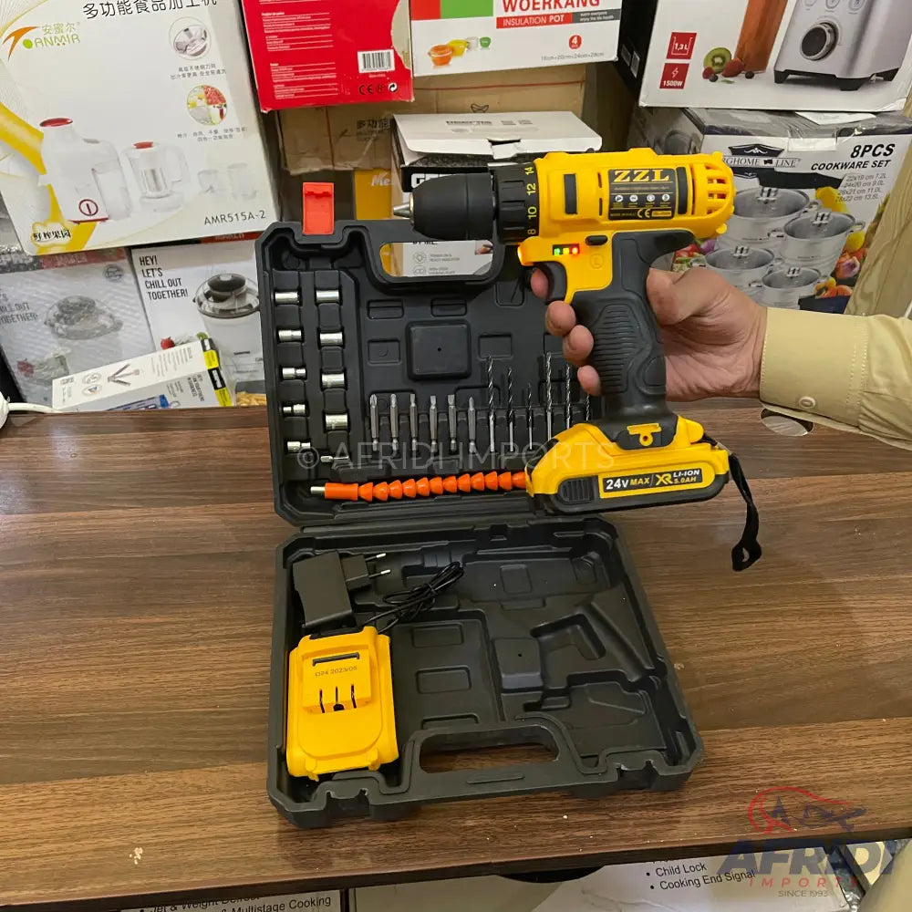 Lot Imported 24V Drill Machine with Tools ZZL