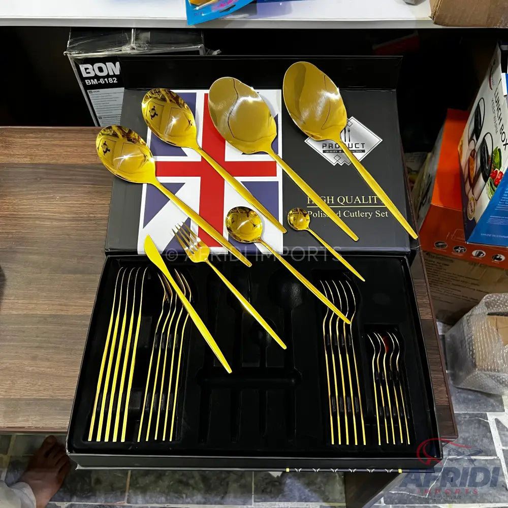 Lot Imported 28 Piece Cutlery Set