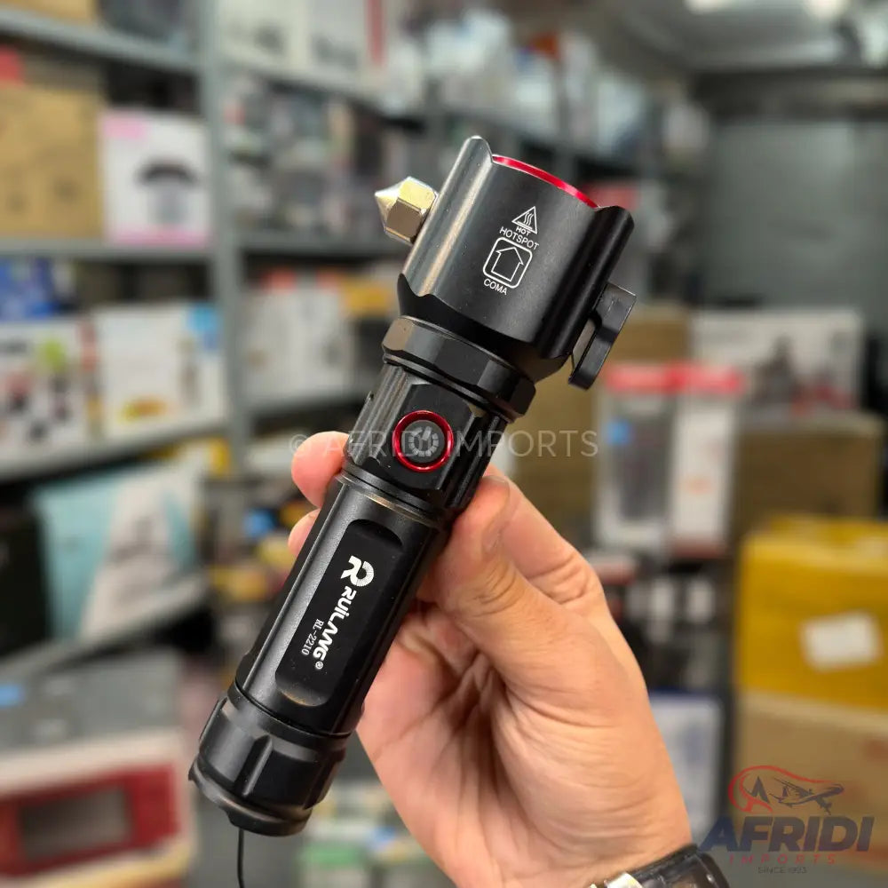 Lot Imported 5-in-1 Rechargeable Flashlight & PowerBank - 1KM Range