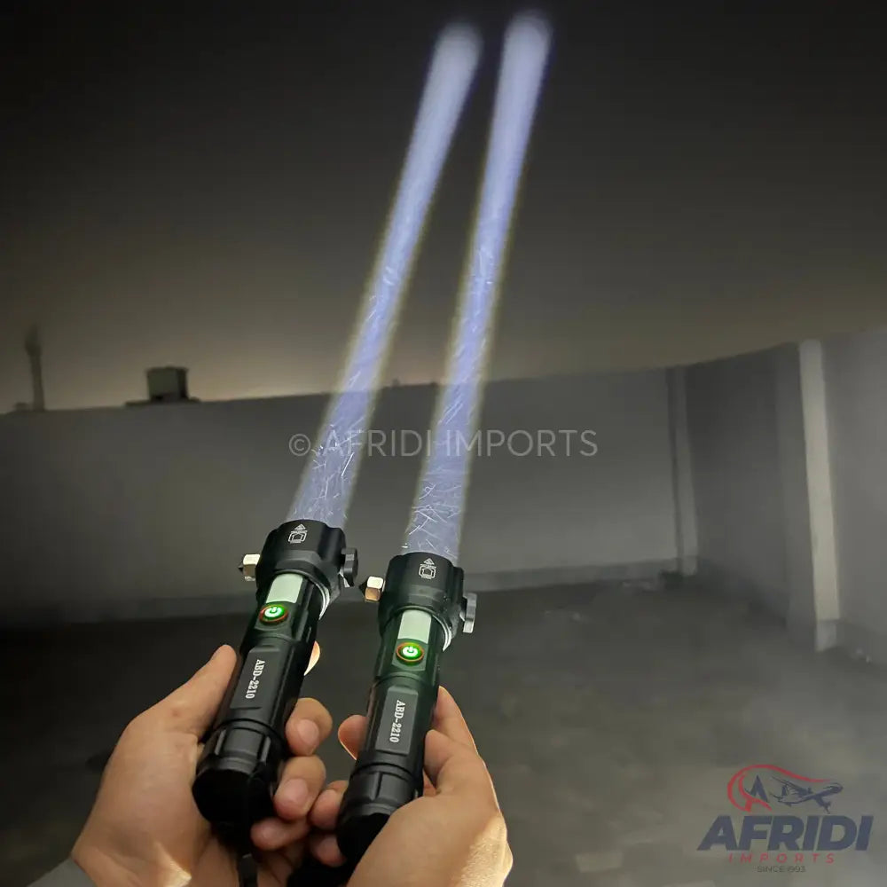 Lot Imported 5-in-1 Rechargeable Flashlight & PowerBank - 1KM Range