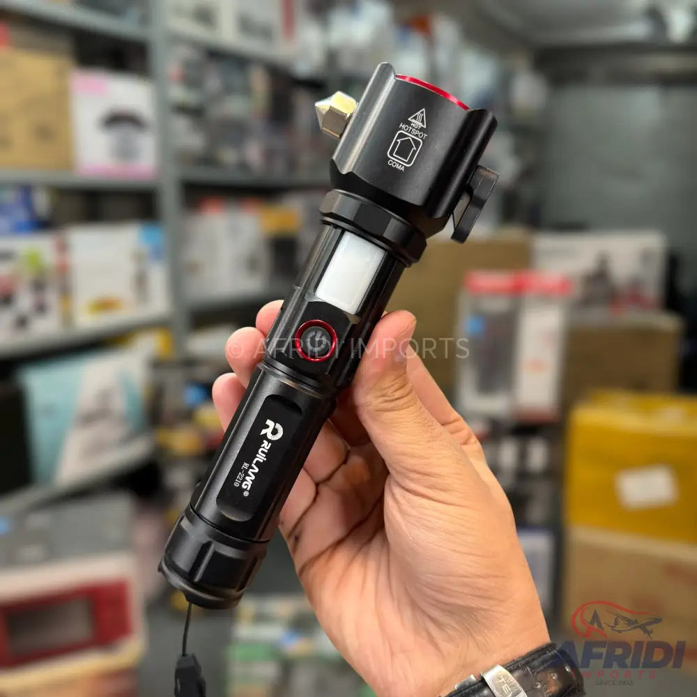 Lot Imported 5-in-1 Rechargeable Flashlight & PowerBank - 1KM Range