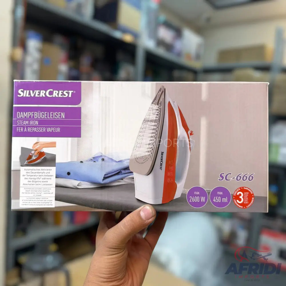 Silver Crest Iron with Ceramic Sole - Made for Germany - Lot Imported