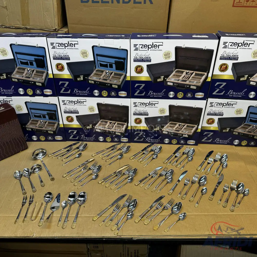 Swiss Lot Imported Zepter 72 Piece - 12 Person Cutlery Set