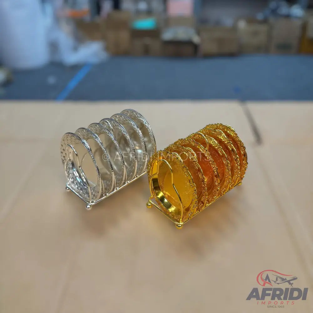 Tea coaster (Cup mat) - 6 Pieces tray