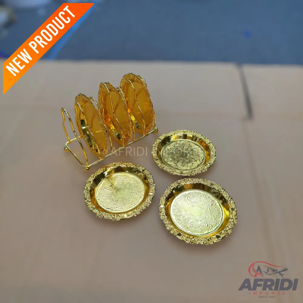 Tea coaster (Cup mat) - 6 Pieces tray