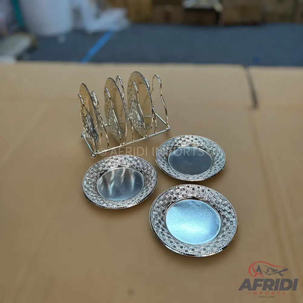 Tea coaster (Cup mat) - 6 Pieces tray