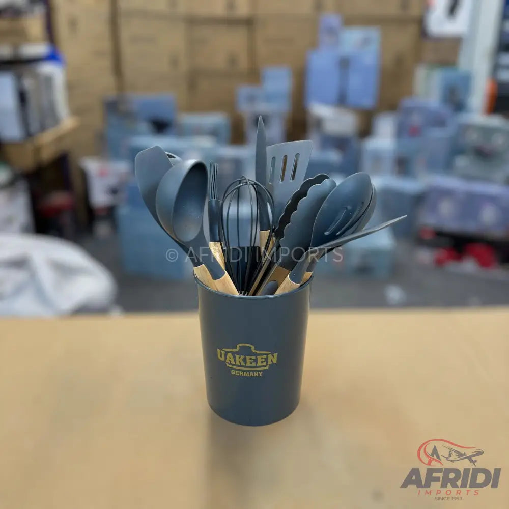 Uakeen 12 Piece Silicon Kitchen Utensils Set