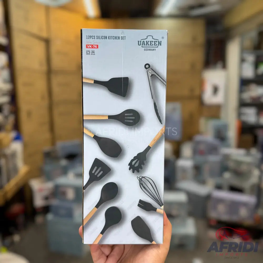 Uakeen 12 Piece Silicon Kitchen Utensils Set