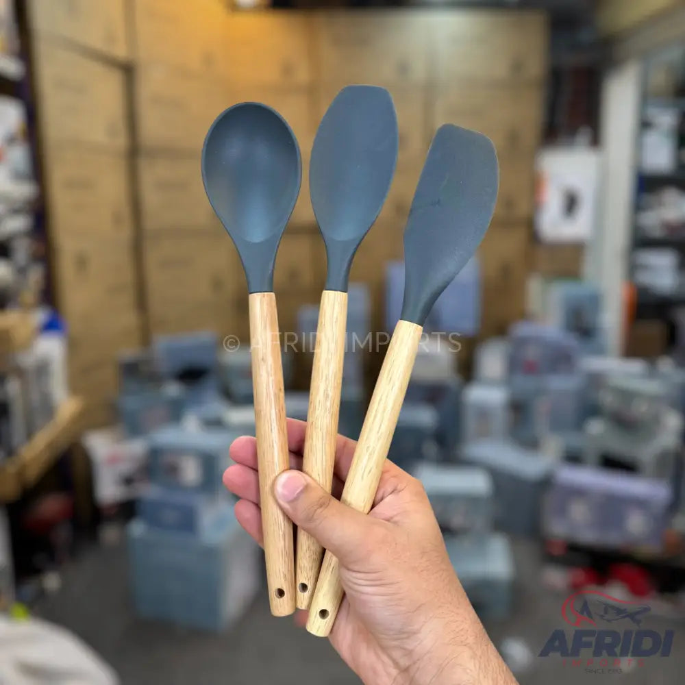 Uakeen 12 Piece Silicon Kitchen Utensils Set