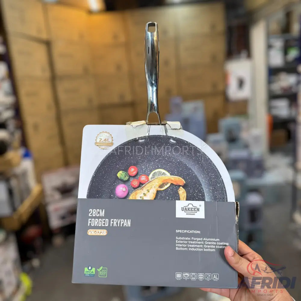 Uakeen 24, 26 & 28CM Granite Frying Pan