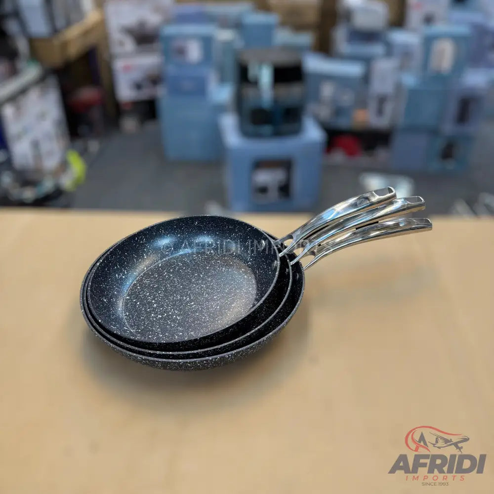 Uakeen 24, 26 & 28CM Granite Frying Pan