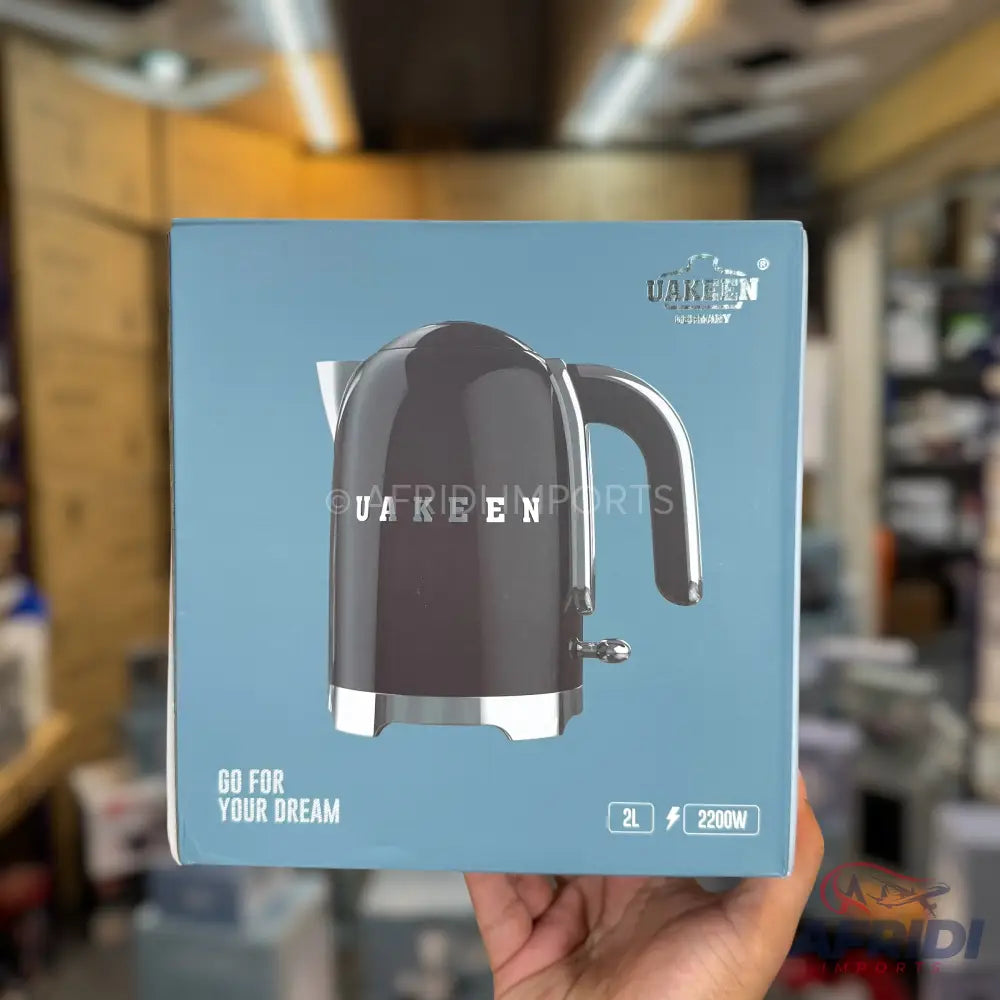 Uakeen 2L Black & White Digital Kettle