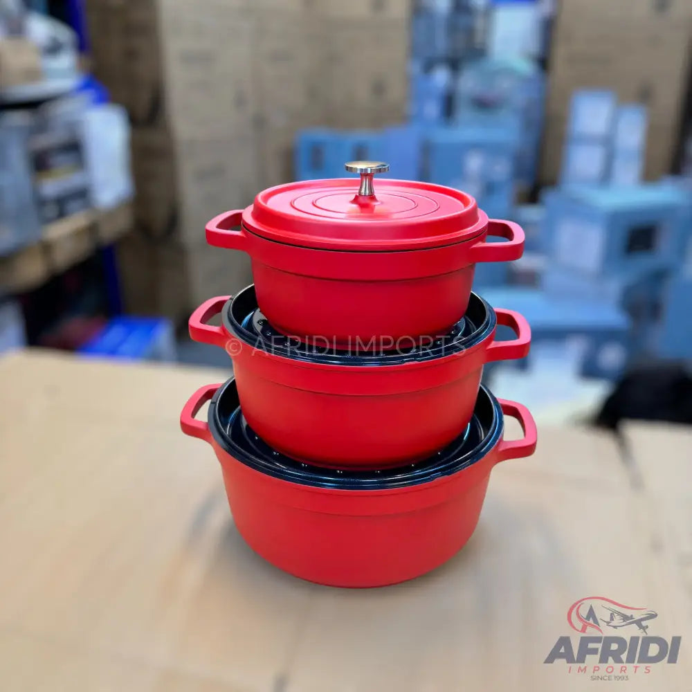 Uakeen 7pcs Cookware Set with Aluminum Lid