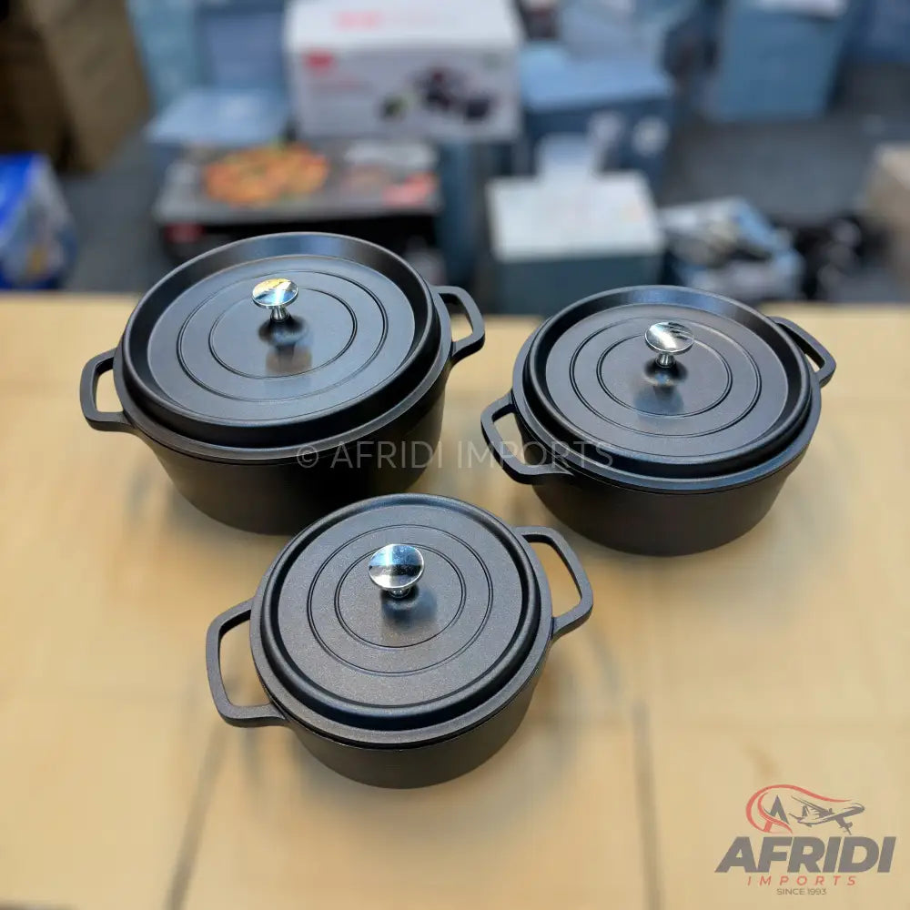 Uakeen 7pcs Cookware Set with Aluminum Lid