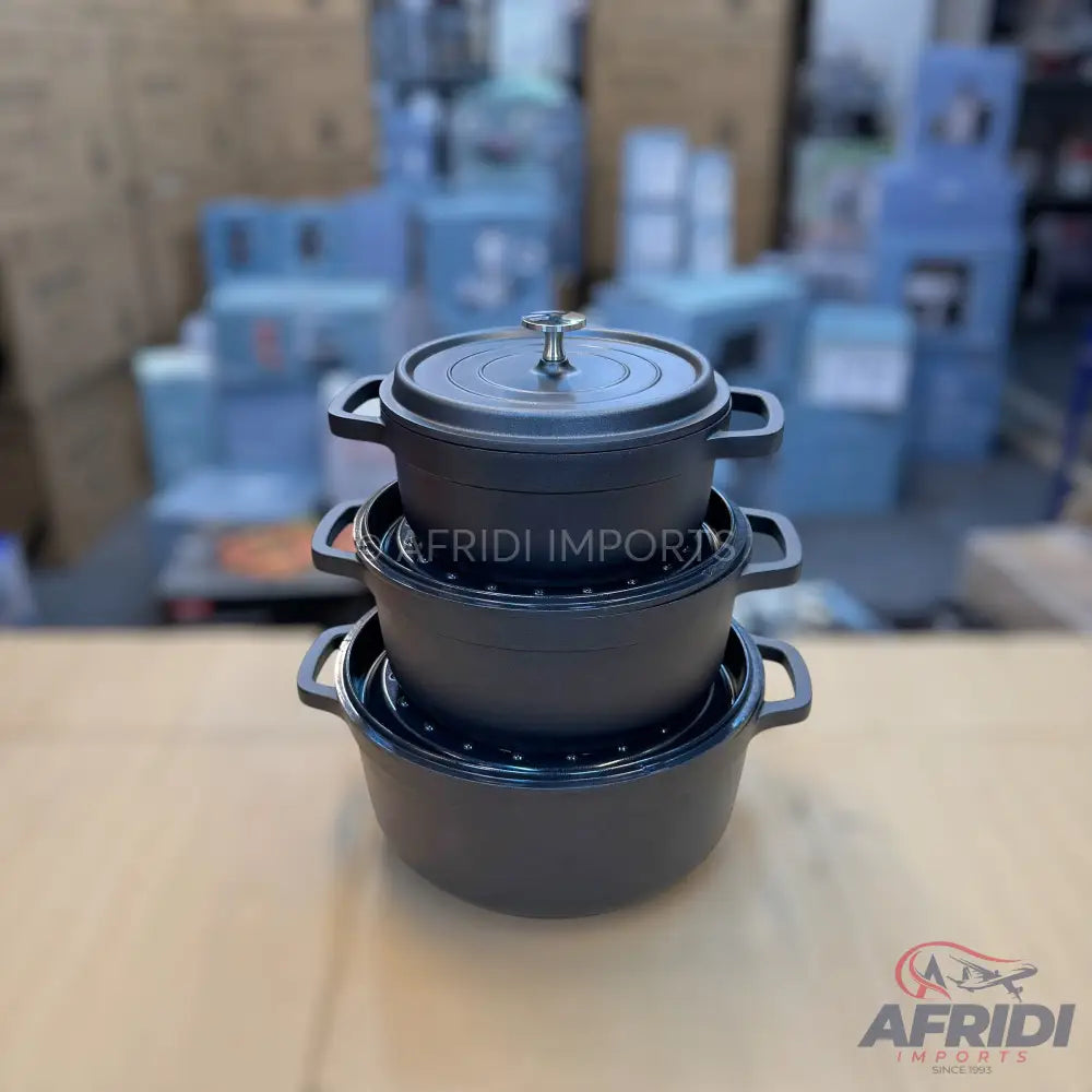 Uakeen 7pcs Cookware Set with Aluminum Lid