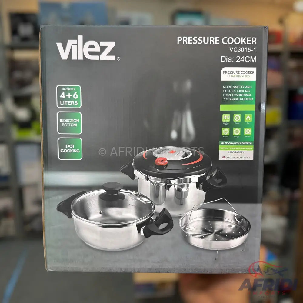 Vilez 24cm 4+6L Pressure Cooker